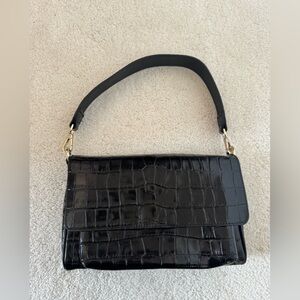 & Other Stories Leather Croc Bag